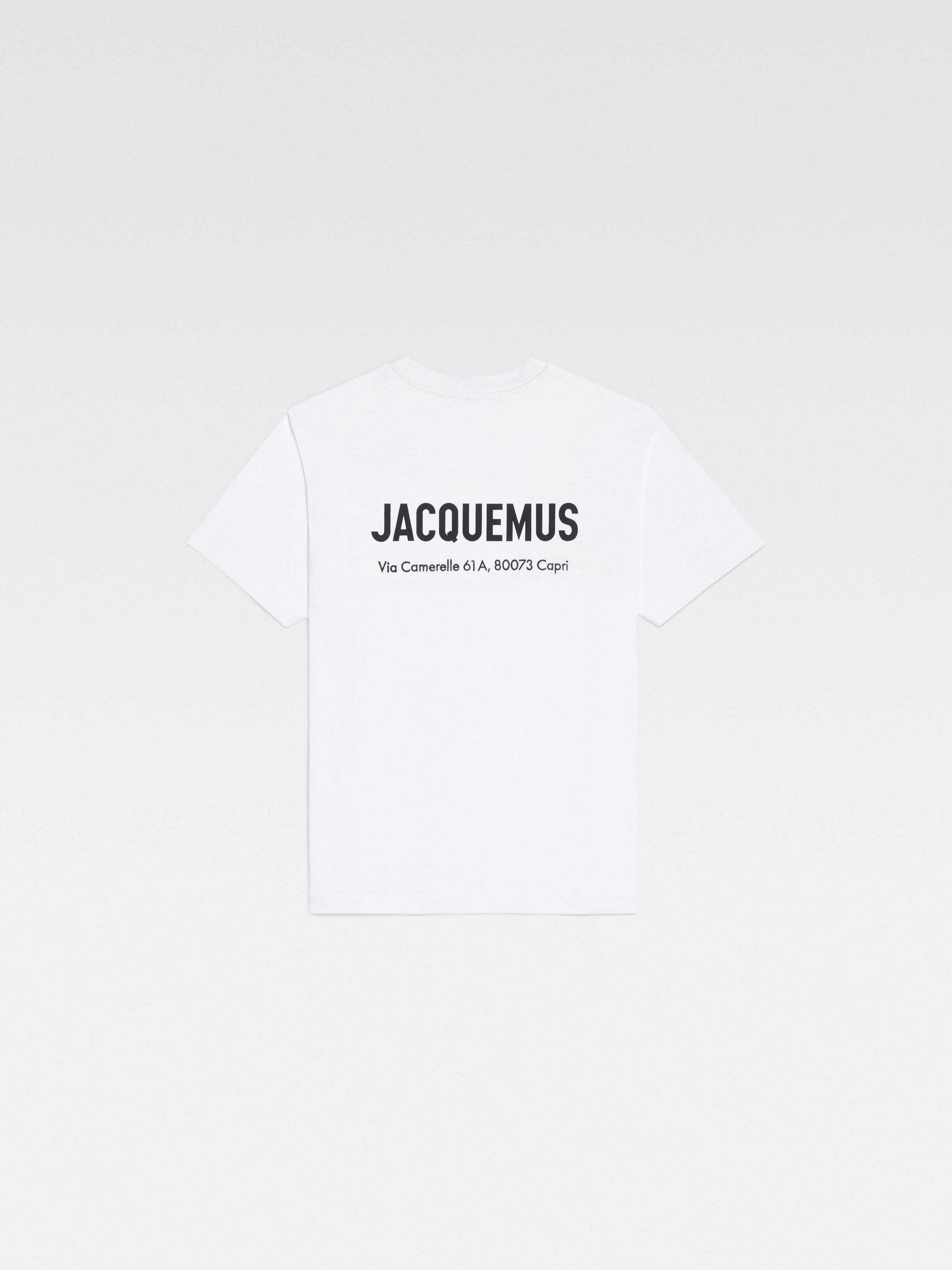 Jacquemus o1mle1025 Le T-Shirt Portofino in White Size US XXS / EU 40 - 2 Thumbnail