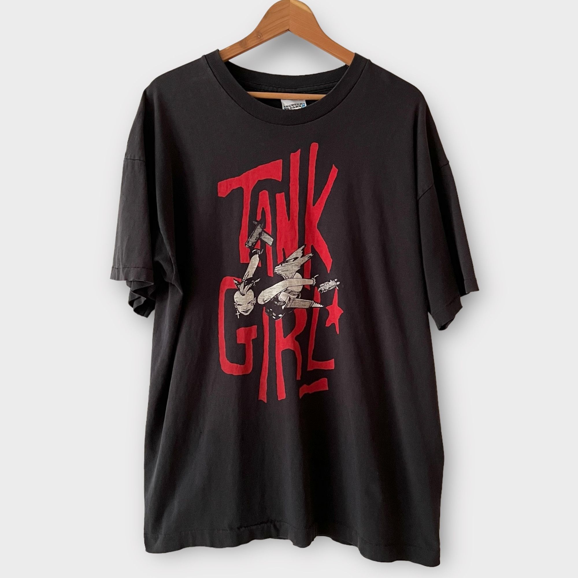 Vintage 1995 Tank Girl Vintage Movie Promo Tee Shirt 90s 1990s Size US XL / EU 56 / 4 - 1 Thumbnail