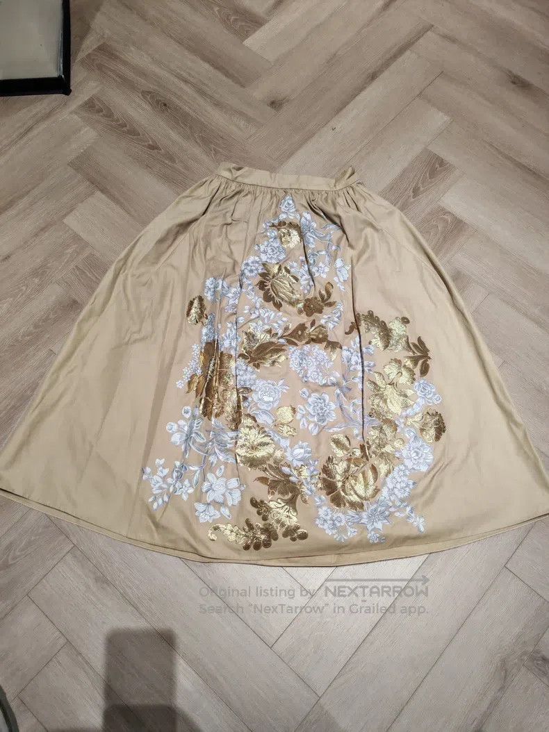 Fendi Fendi Khaki heavy-duty flower skirt Size 26" / US 2 / IT 38 - 5 Thumbnail