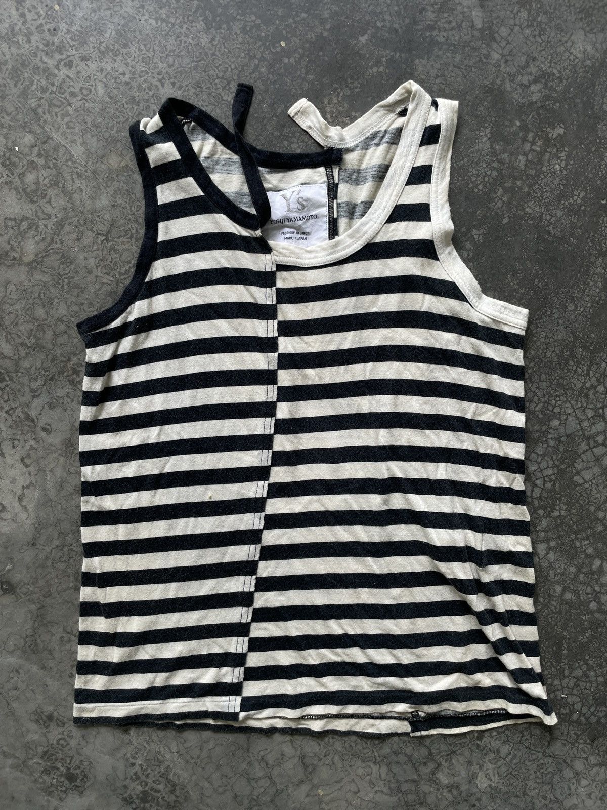 Y’s Yohji Yamamoto Splits Tank Top Designer