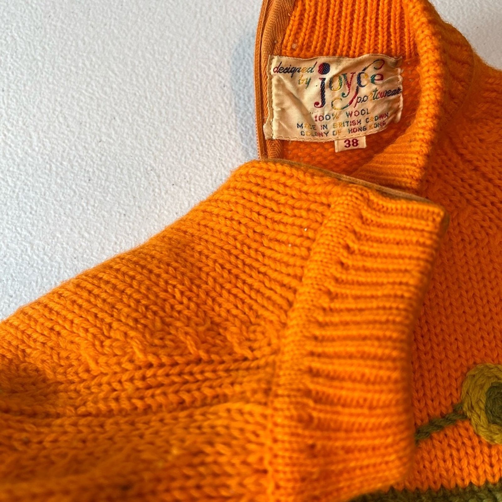 Vintage Darling Vintage 1960s Joyce Back Zip Wool Sweater! Size S / US 4 / IT 40 - 6 Thumbnail