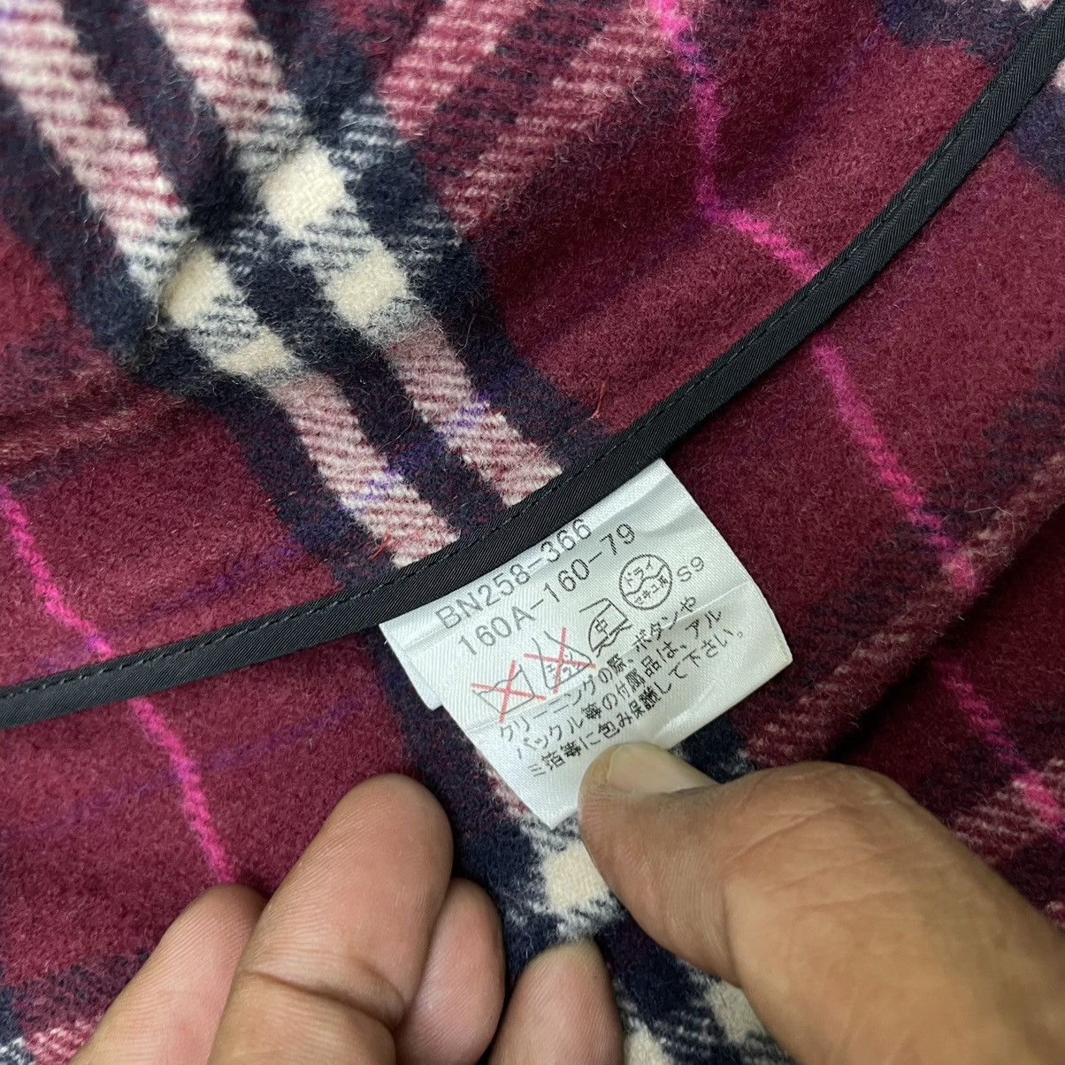 Vintage Burberry London Nova Check Duffle Coat Jacket