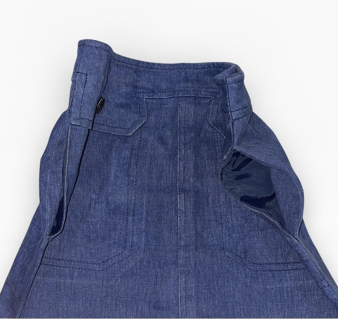 Celine Vintage Celine Paris Denim Skirt Size 24" / US 00 / IT 34 - 3 Thumbnail