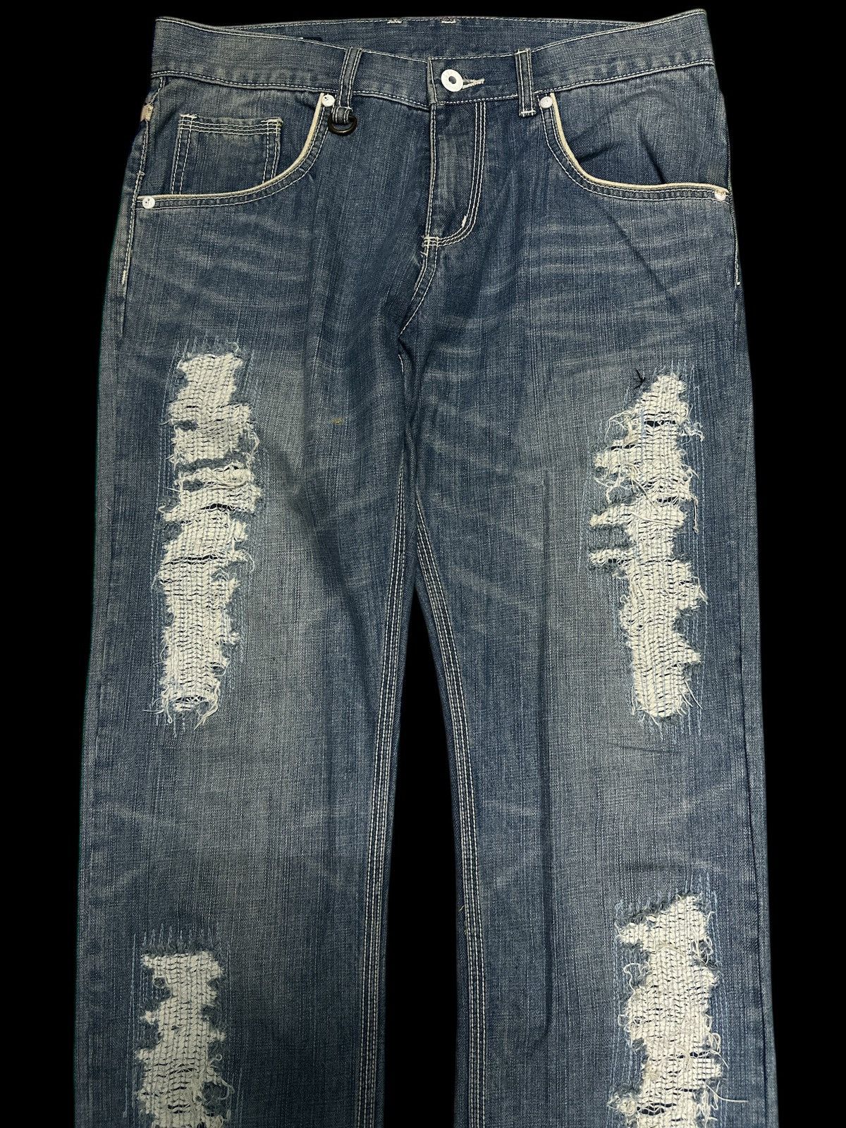 Other Distress Denim PatchWork Style 💥 Size US 34 / EU 50 - 3 Thumbnail