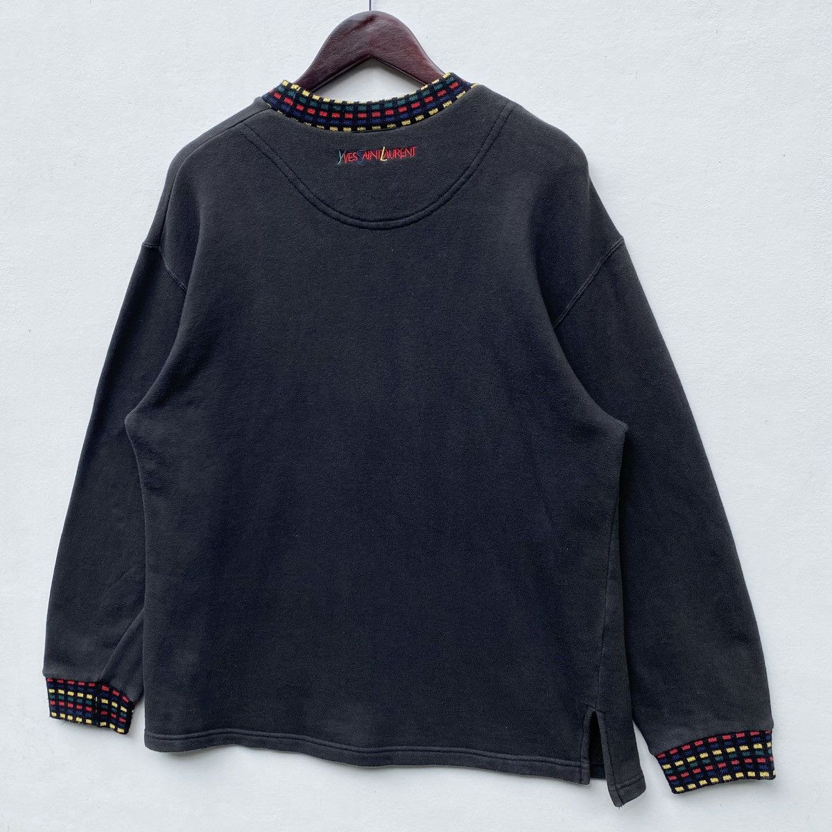 Yves Saint Laurent Vintage Yves Saint Laurent Sweatshirt Embroidery Logo YSL Size US L / EU 52-54 / 3 - 4 Thumbnail