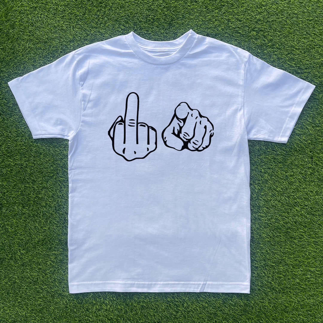 Vintage F YOU MIDDLE FINGER TSHIRT Size US M / EU 48-50 / 2 - 1 Preview