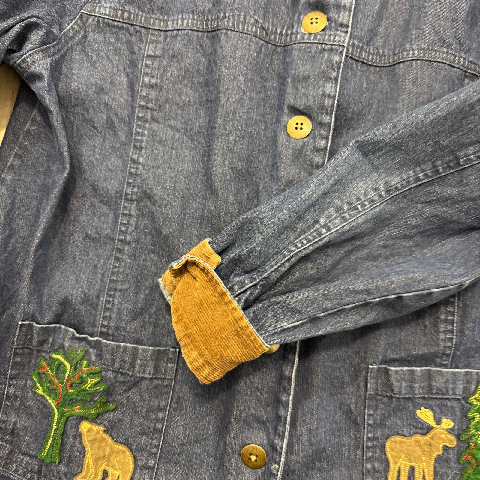 Vintage Vintage Breckenridge Denim Chore Coat XL Blue Utility Size XL / US 12-14 / IT 48-50 - 4 Thumbnail