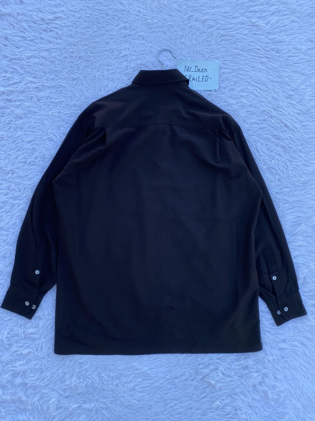 Yohji Yamamoto Rare Vintage 90s Yohji Yamamoto 50% Soie SILK Button Shirt Size US L / EU 52-54 / 3 - 17 Thumbnail