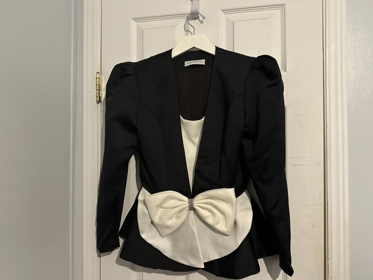 Saks Fifth Avenue Vtg 80s Saks Fifth Avenue Evening Blazer - Puff Sleeve Size S / US 4 / IT 40 - 6 Thumbnail