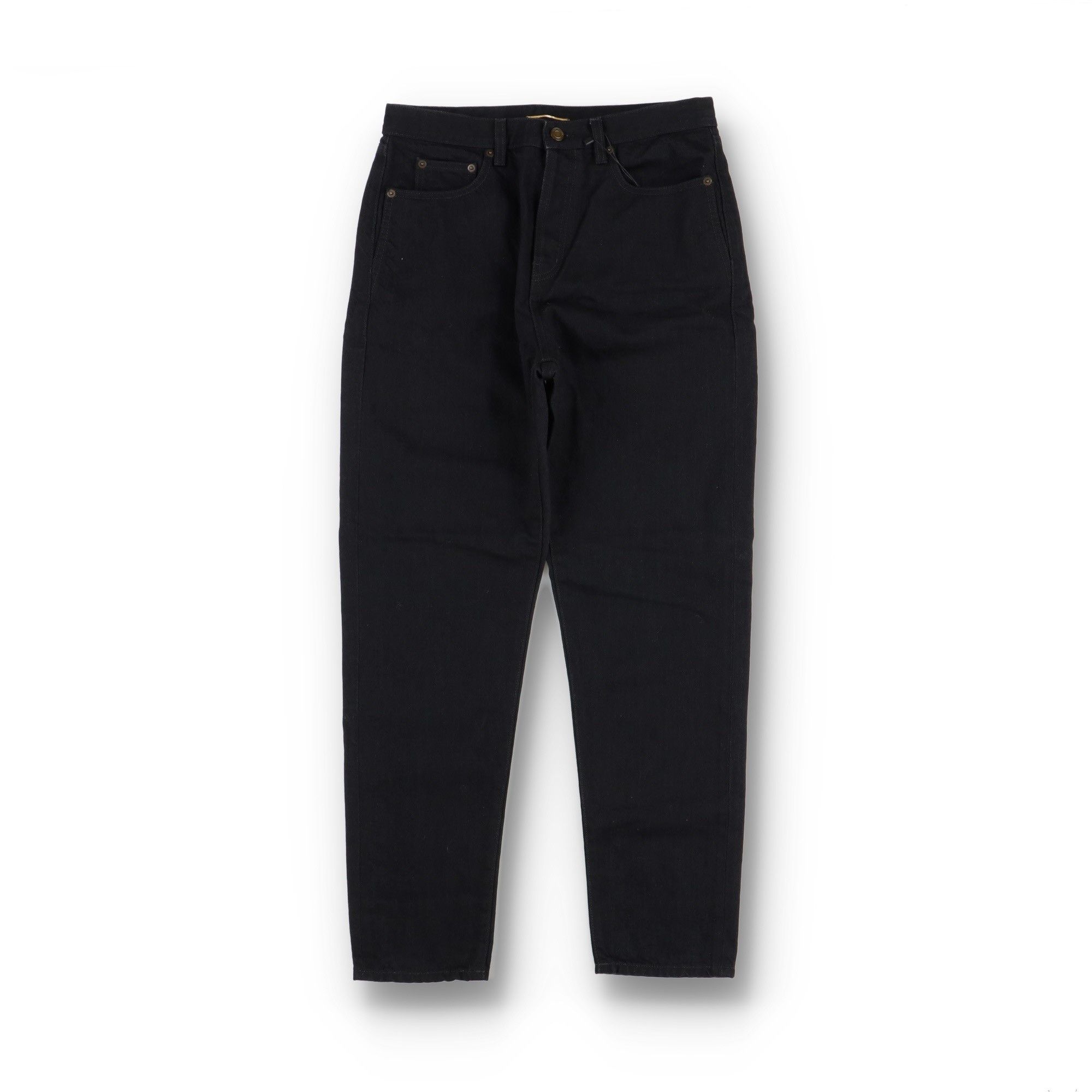 Saint Laurent Paris D19 Worn Black Slim Jeans Size 31" - 1 Thumbnail