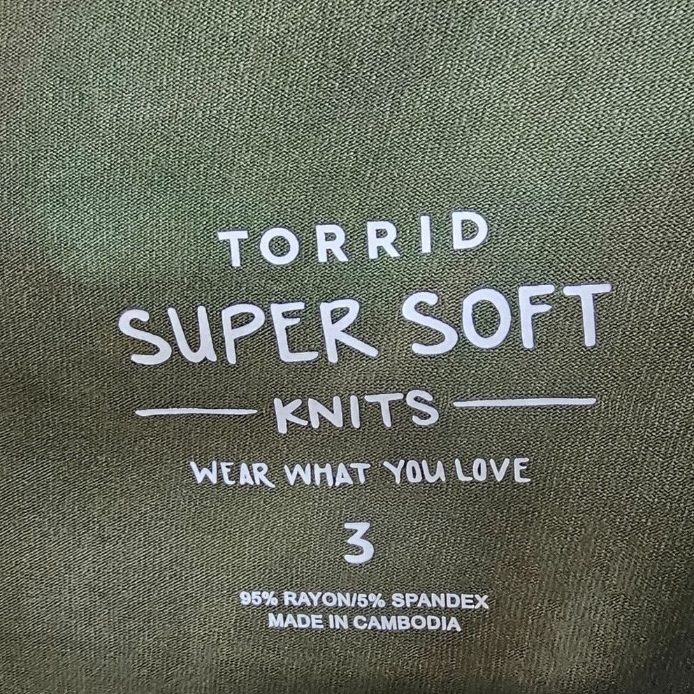 Torrid Torrid Super Soft Knits Tie Dye Tunic Henley Size 3X Stretch Size 3XL / US 20-22 - 7 Thumbnail