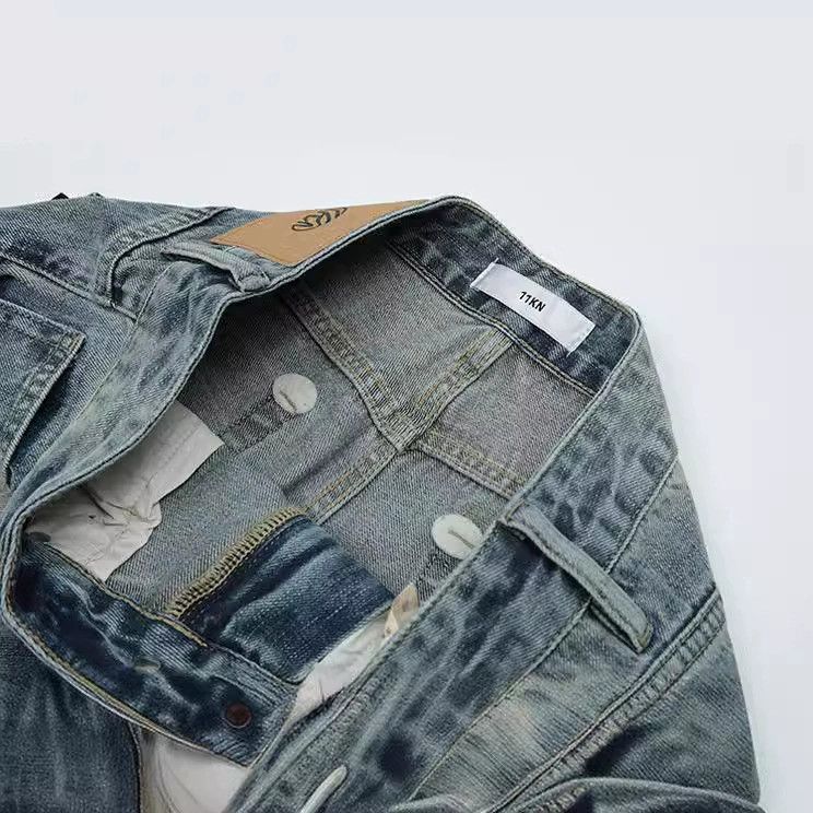 Japanese Brand × Vintage American distressed straight-leg casual washed bootcut jeans Size US 34 / EU 50 - 3 Thumbnail