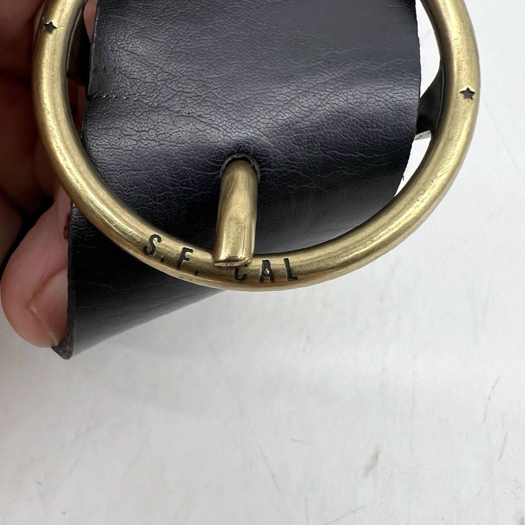 Levi's Levi's Brown Bovine Genuine Leather Italy Fashion Belt Womens 32/80 Size ONE SIZE - 3 Thumbnail