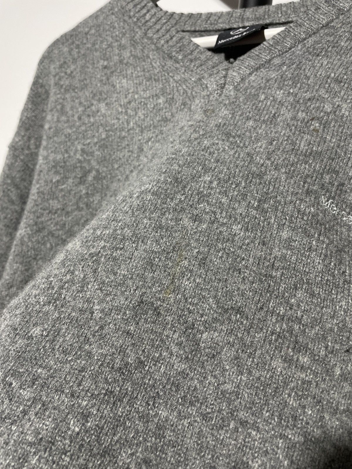 Mercedes-Benz × Vintage Vintage Mercedes Benz Wool V-Neck Sweater Size US M / EU 48-50 / 2 - 6 Thumbnail