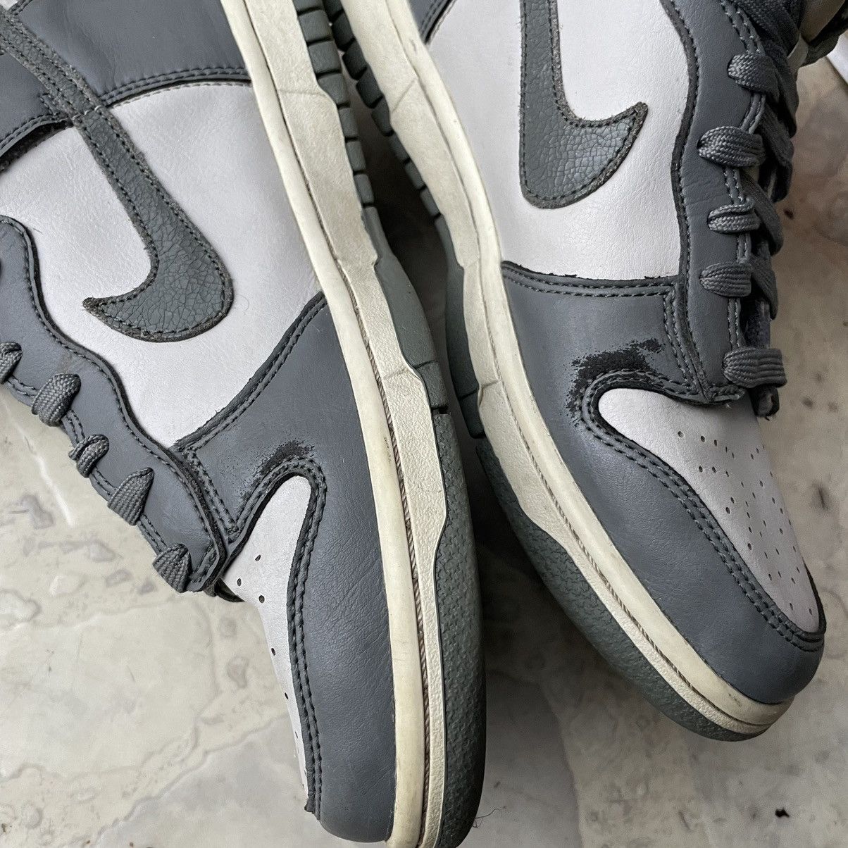 Nike Nike Dunk High Vintage Light Bone Grey Sneakers Size US 8.5 / IT 38.5 - 5 Thumbnail