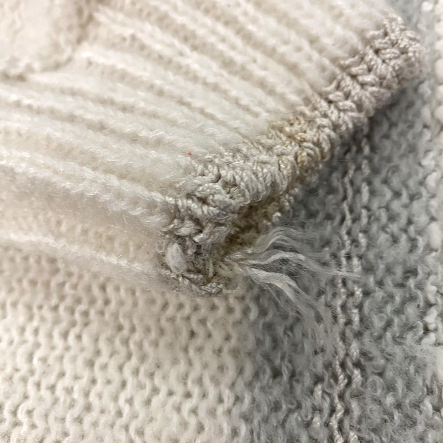Vintage VINTAGE Margules Sweater Womens Large Knit Pullover Striped White Gray 80s Korea Size L / US 10 / IT 46 - 6 Thumbnail