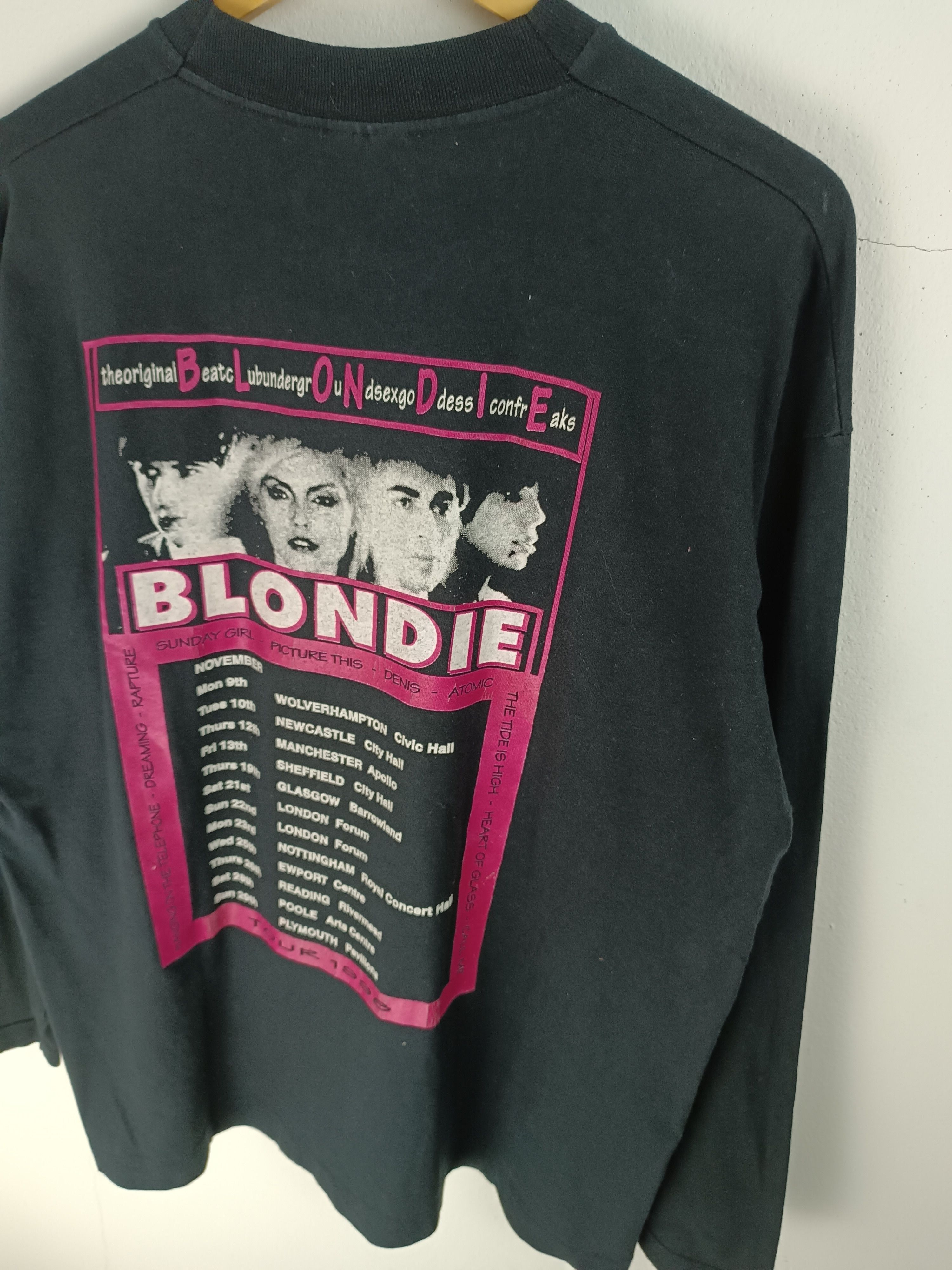 Band Tees RARE🔥VINTAGE 90'S BLONDIE TOUR TEE debbie abba patti bjork Size US XL / EU 56 / 4 - 14 Thumbnail