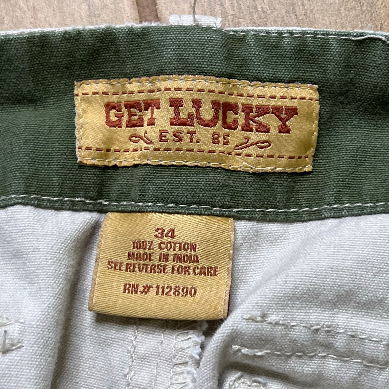 Vintage Y2K Get Lucky Men Shorts Sz 34 baggy loose Size US 34 / EU 50 - 3 Thumbnail