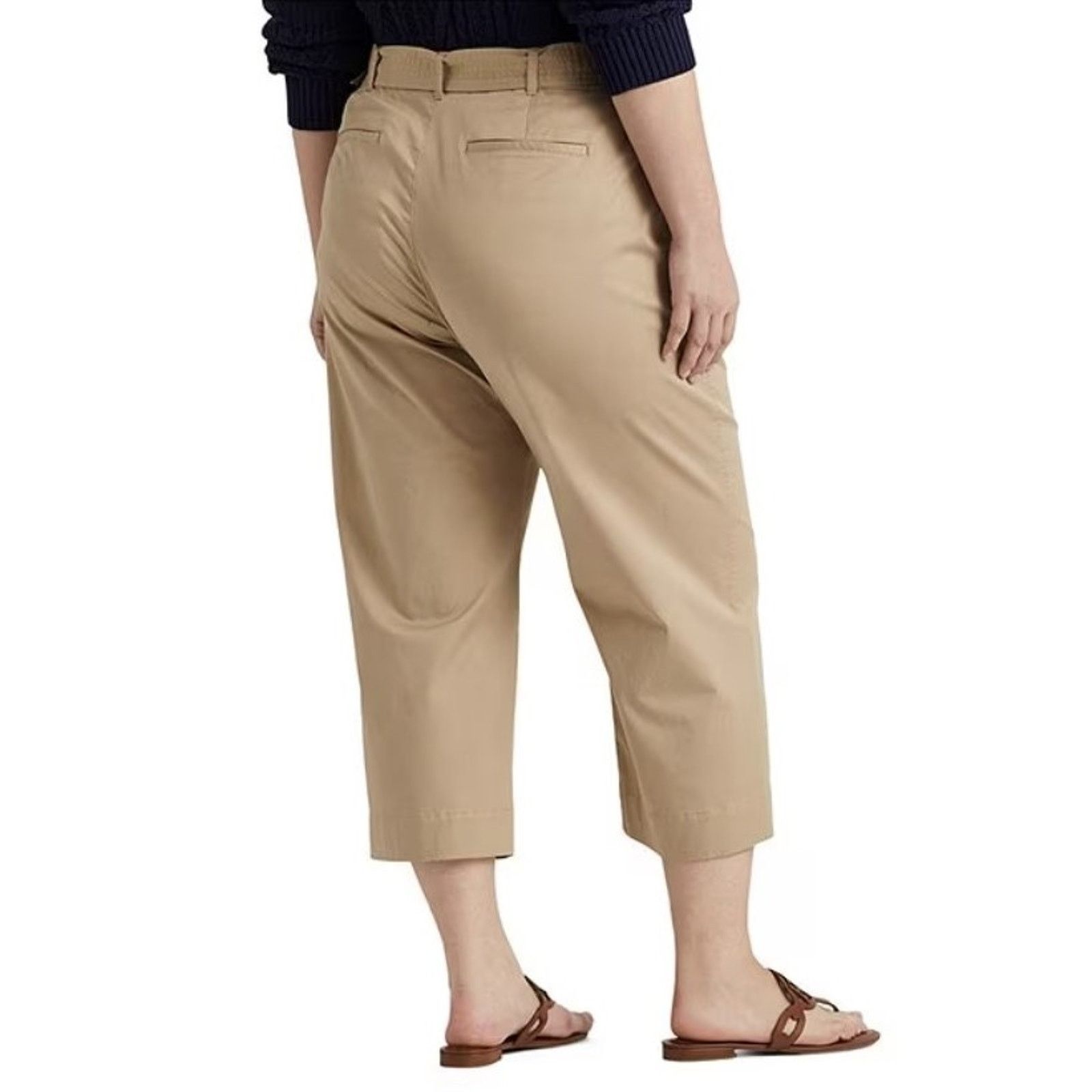 Ralph Lauren Lauren Ralph Lauren Women Wide-Leg Crop Pants Size US 16 Size 38" / US 16 / IT 52 - 2 Thumbnail
