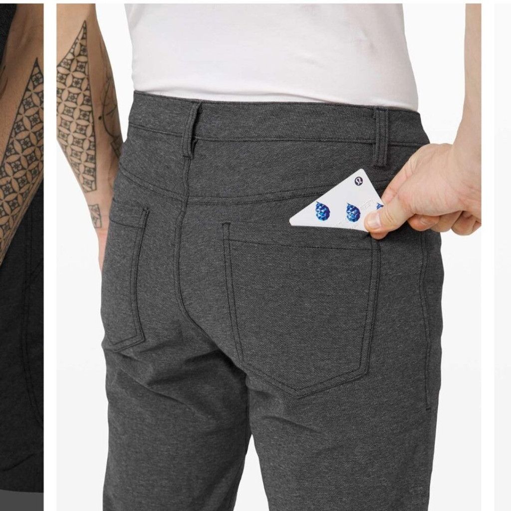 Lululemon Lululemon ABC Pant Slim Tech Canvas 32" Black Pants Size 30 Size US 30 / EU 46 - 6 Thumbnail