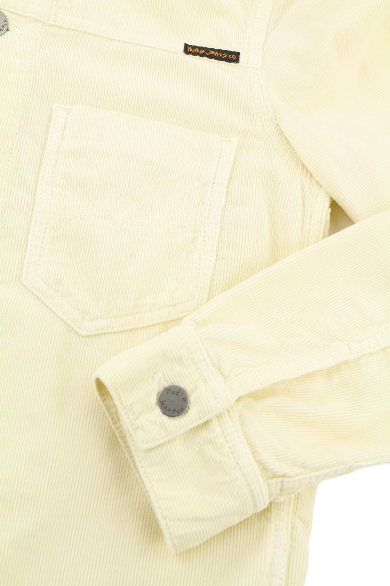 Nudie Jeans RONNY S Dusty White Organic Cotton Corduroy Logo 81020 Size US S / EU 44-46 / 1 - 5 Thumbnail