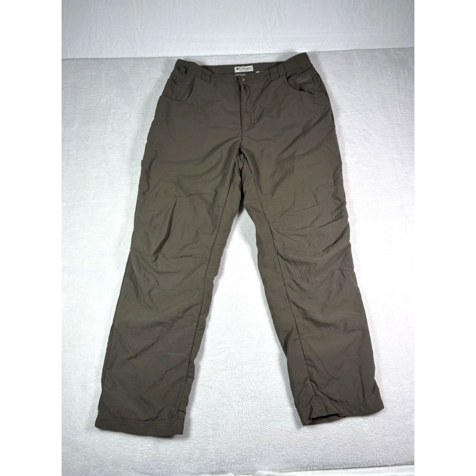 Vintage Columbia Men’s Hiking Pants GRT Packable Cargo Packable Cargo Pants Outdoor Mens L Gray Cargo Pocket Breathable Stretch Convertible Regular Size US 33 - 2 Thumbnail