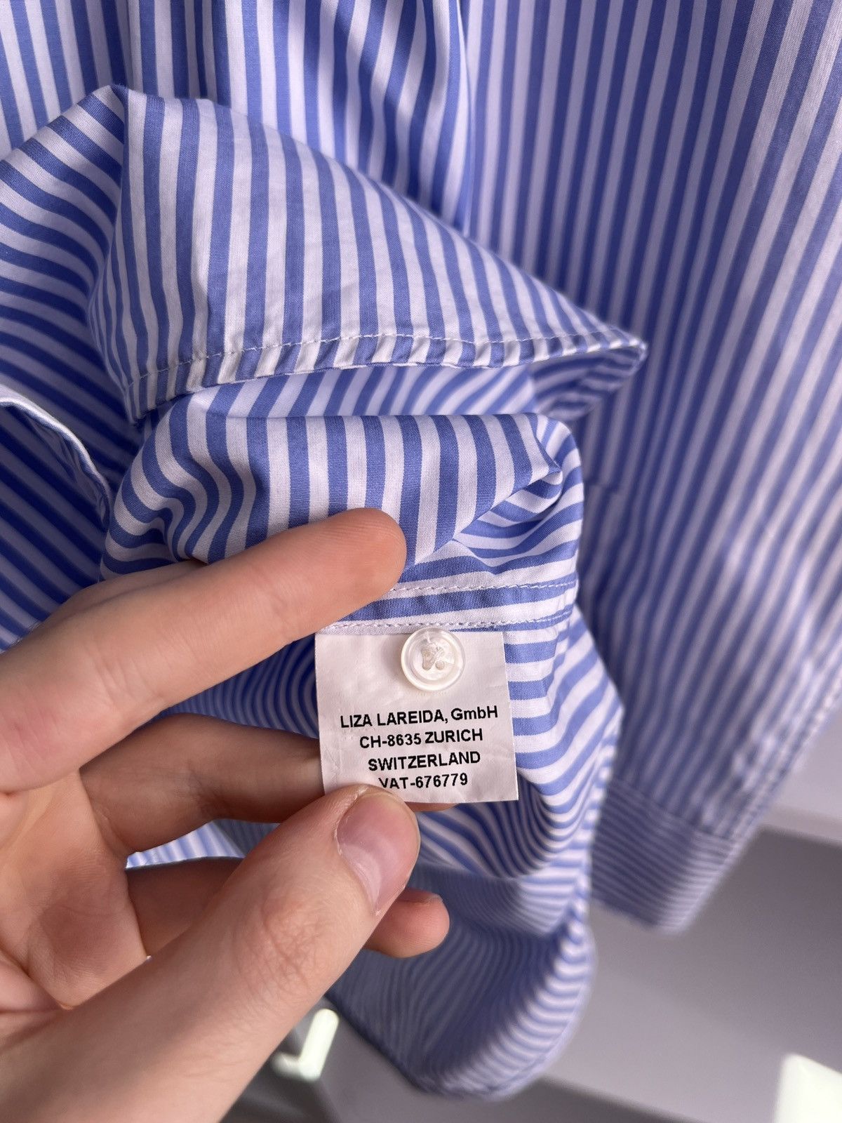Designer × Vintage Vintage Lis Lareida Women’s Striped Button up shirt Size XS / US 0-2 / IT 36-38 - 10 Thumbnail