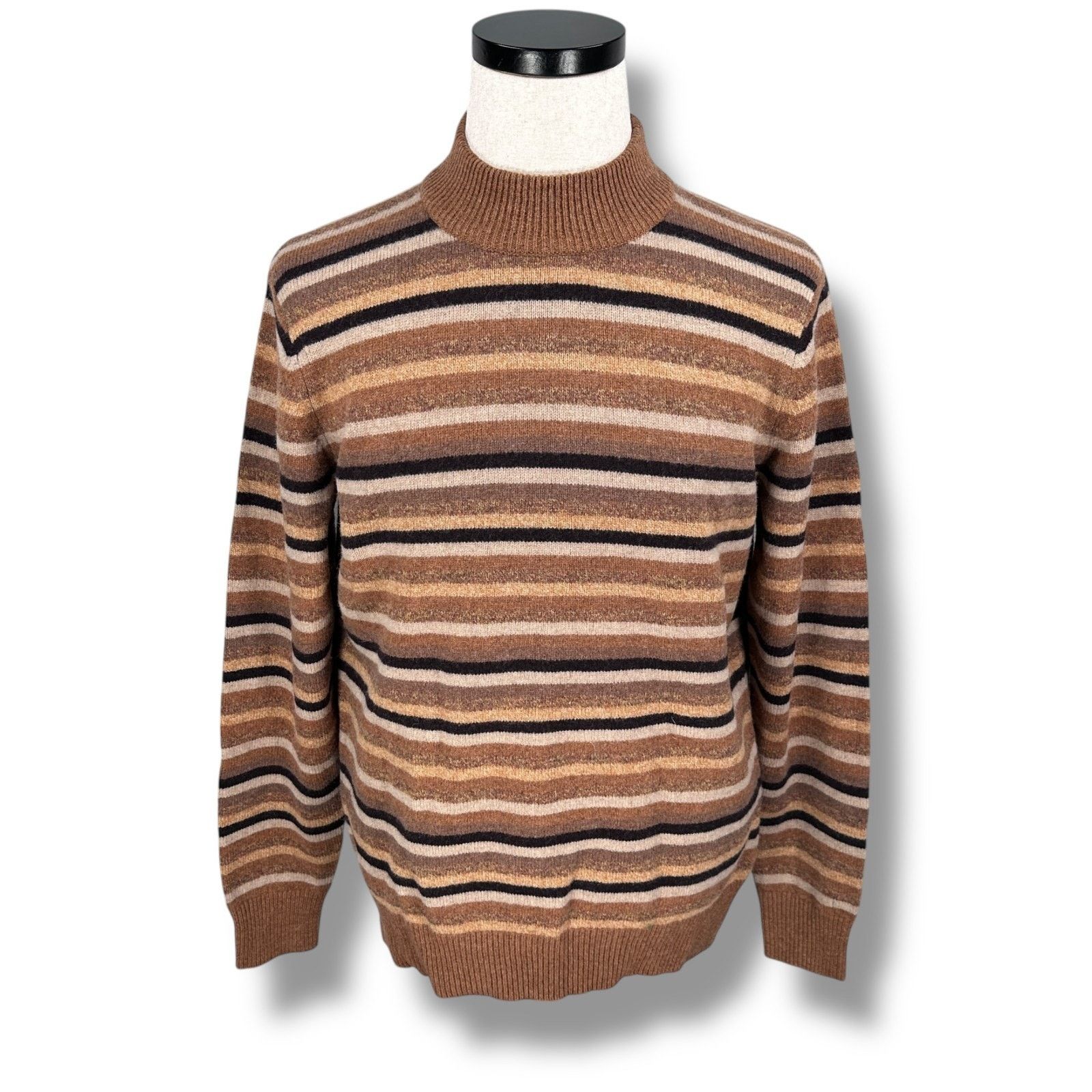 Other JW Anderson Uniqlo Sweater Men M Brown Striped Long Sleeve Size US M / EU 48-50 / 2 - 1 Thumbnail