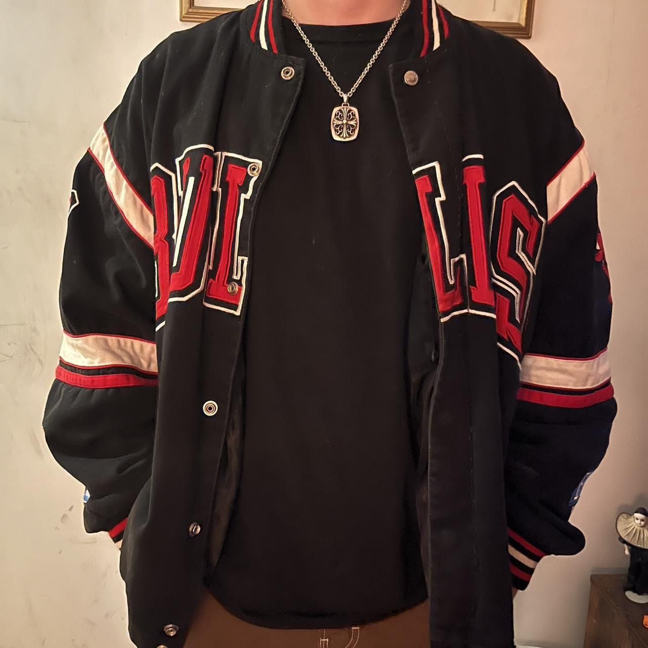 NBA VINTAGE 90s CHICAGO BULLS NBA VARSITY BOMBER JACKET Size US XXL / EU 58 / 5 - 2 Thumbnail