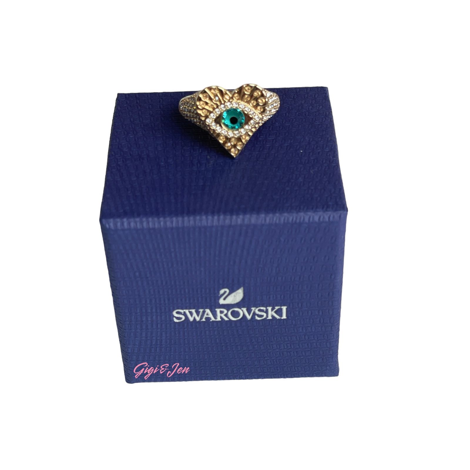 Swarovski Swarovski LUCKY GODDESS HEART MOTIF RING 6 USA 52 EUR Size ONE SIZE - 4 Thumbnail