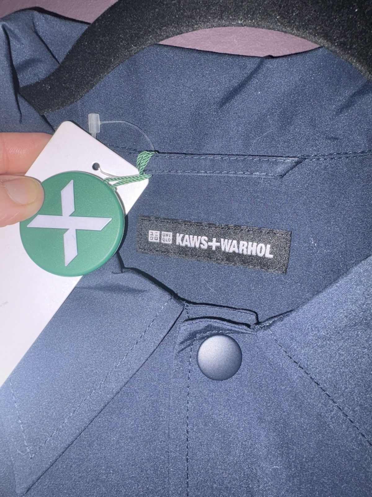 Andy Warhol × Kaws × Uniqlo KAWS x Uniqlo x Warhol Coach Jacket Navy Size US XL / EU 56 / 4 - 5 Thumbnail