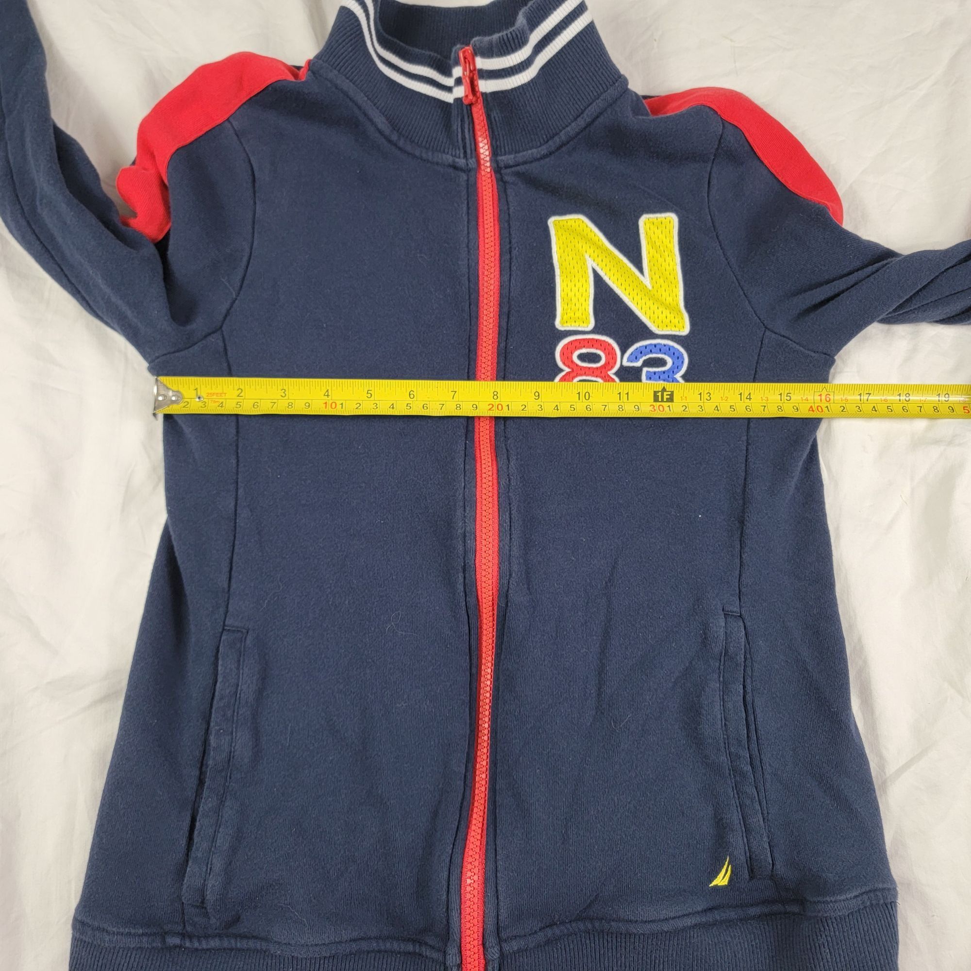 Nautica Nautica N83 Adults Small Blue Full Zip Sweater Casual Winter Size US S / EU 44-46 / 1 - 6 Thumbnail