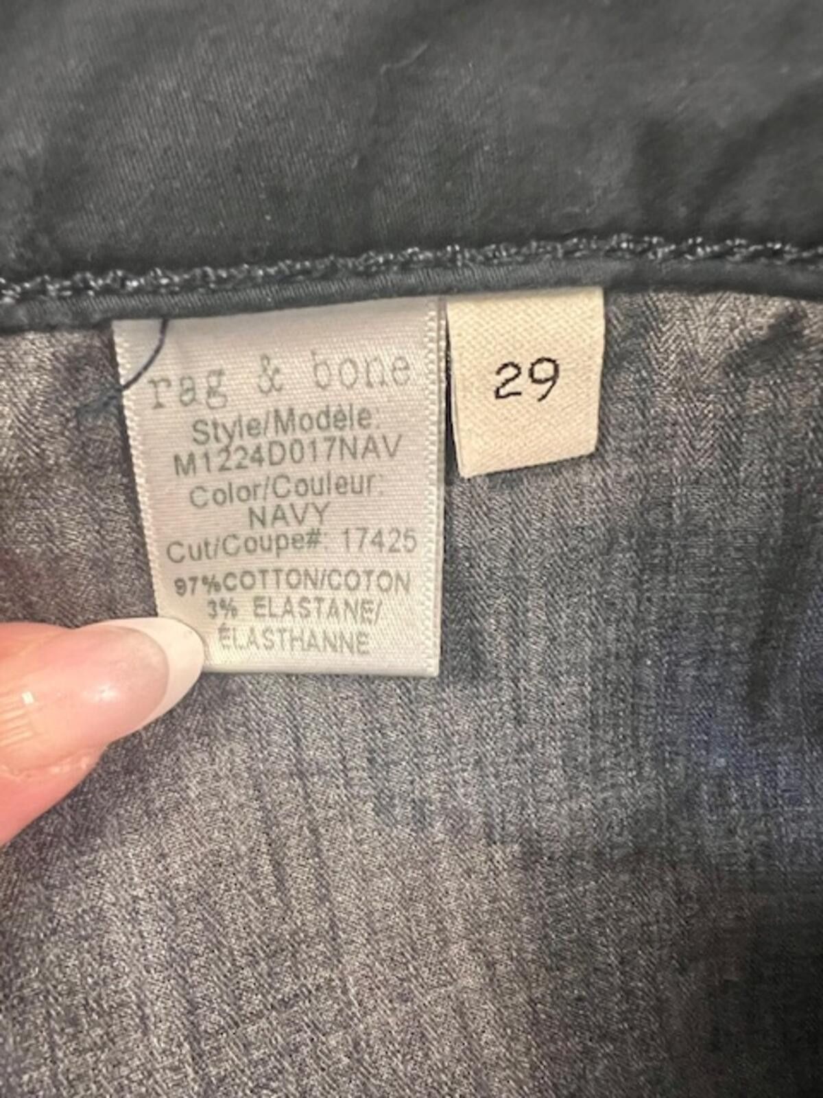 Rag & Bone Rag & Bone Standard Issue Fit 1 EXTRA SLIM Size 29" - 5 Thumbnail
