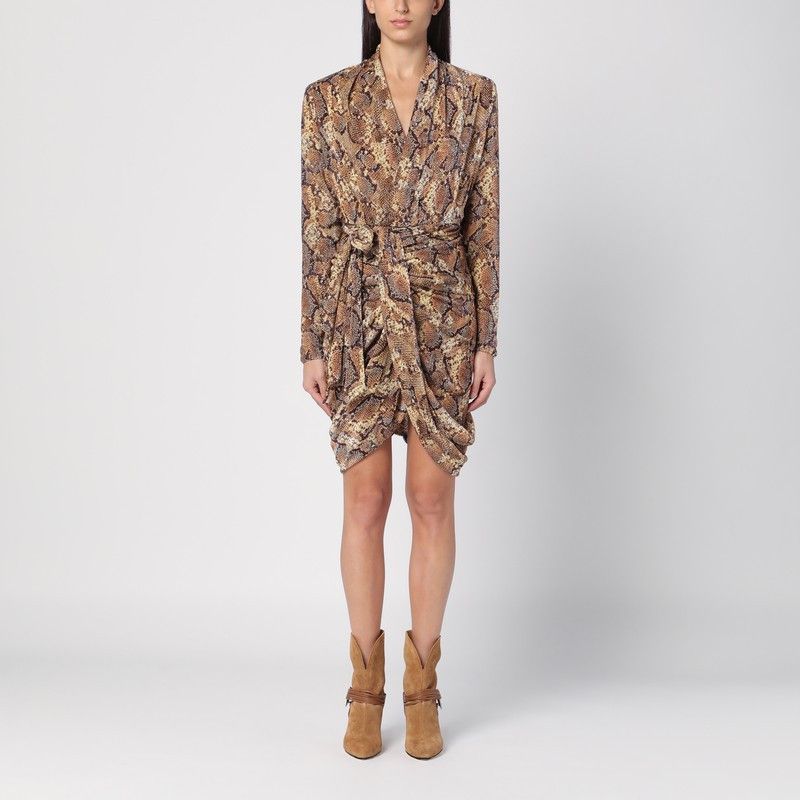 Isabel Marant Isabel Marant Cleora Snake Print Dress Size XS / US 0-2 / IT 36-38 - 1 Thumbnail