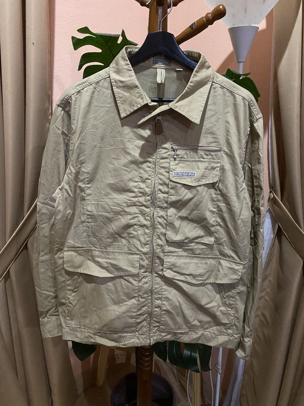 Japanese Brand Vintage Nomura Light Beige Utility Jacket Workwear Japan Size US M / EU 48-50 / 2 - 3 Thumbnail