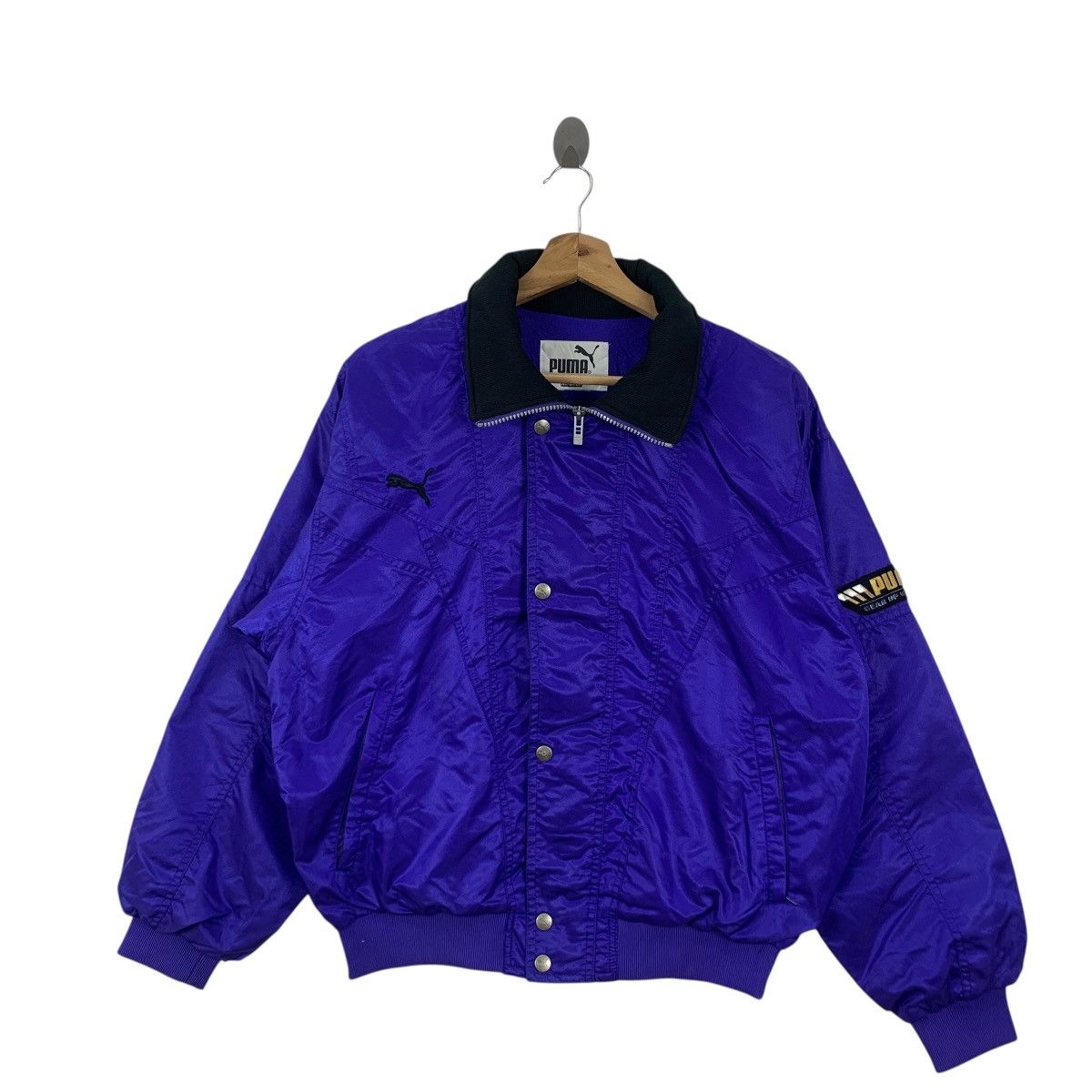 Puma Vintage PUMA SPORTSWEAR HIT UNION Baseball Varsity Jacket Size XL / US 12-14 / IT 48-50 - 4 Thumbnail