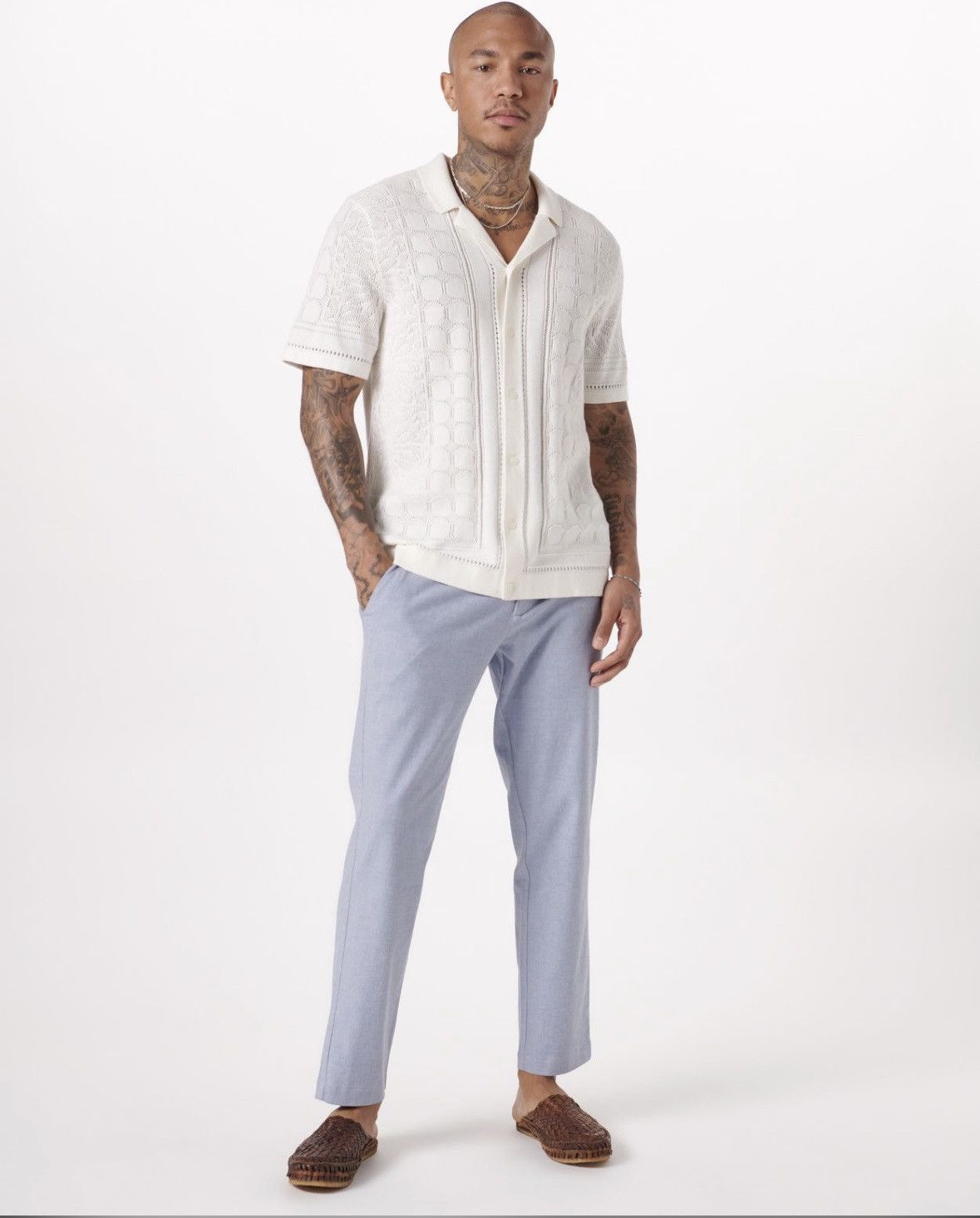 Abercrombie & Fitch Abercrombie and Fitch Textural Button-Through Sweater Polo Size US S / EU 44-46 / 1 - 4 Thumbnail