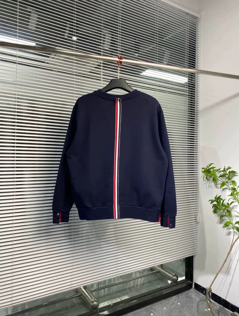 Thom Browne Thom Browne Blue Zip-Up Sweatshirt - dmc Size US XL / EU 56 / 4 - 1 Thumbnail