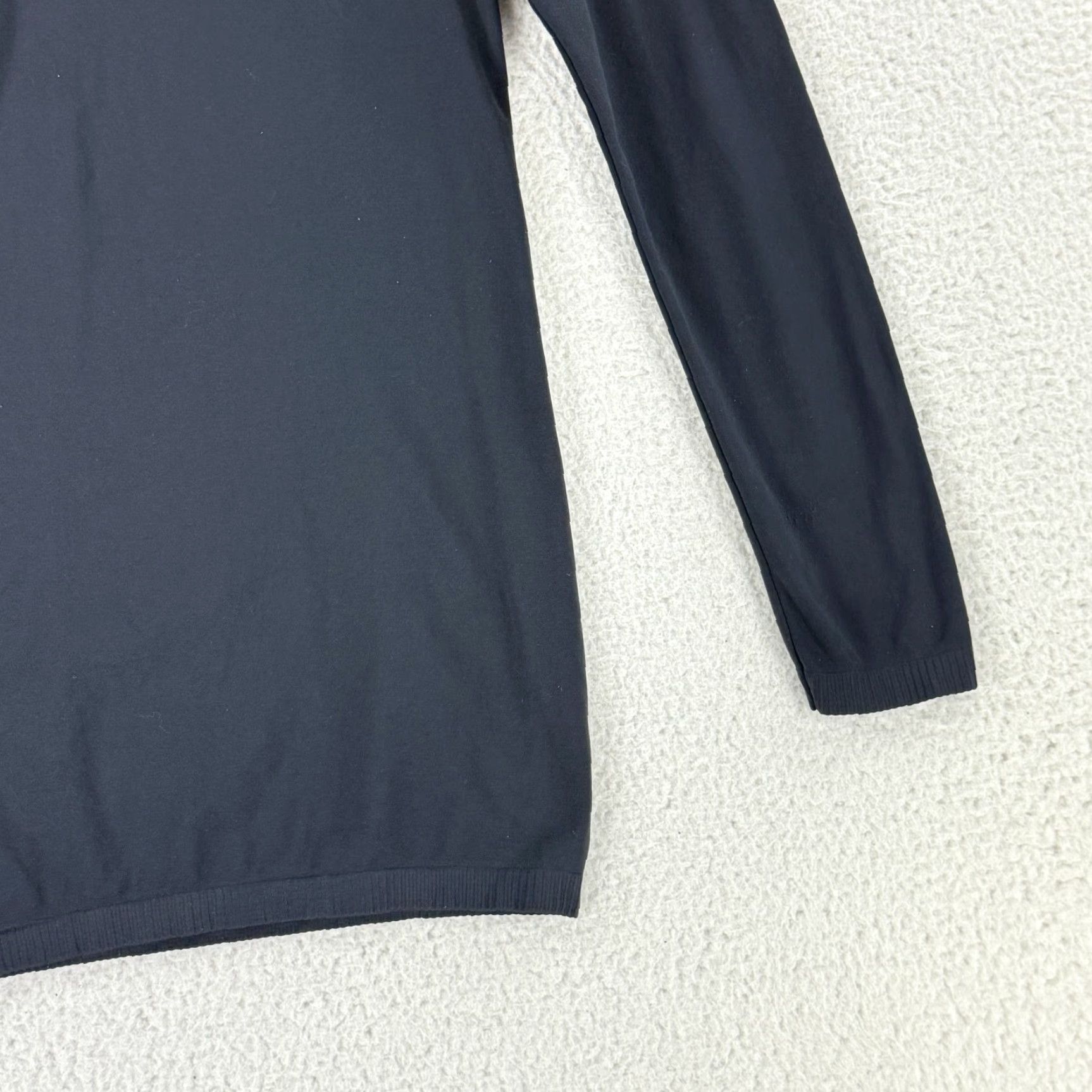 Acne Studios Acne Studios Mini Dress Womens OS Black Long Sleeve Bodycon Crew Neck Size ONE SIZE - 3 Thumbnail