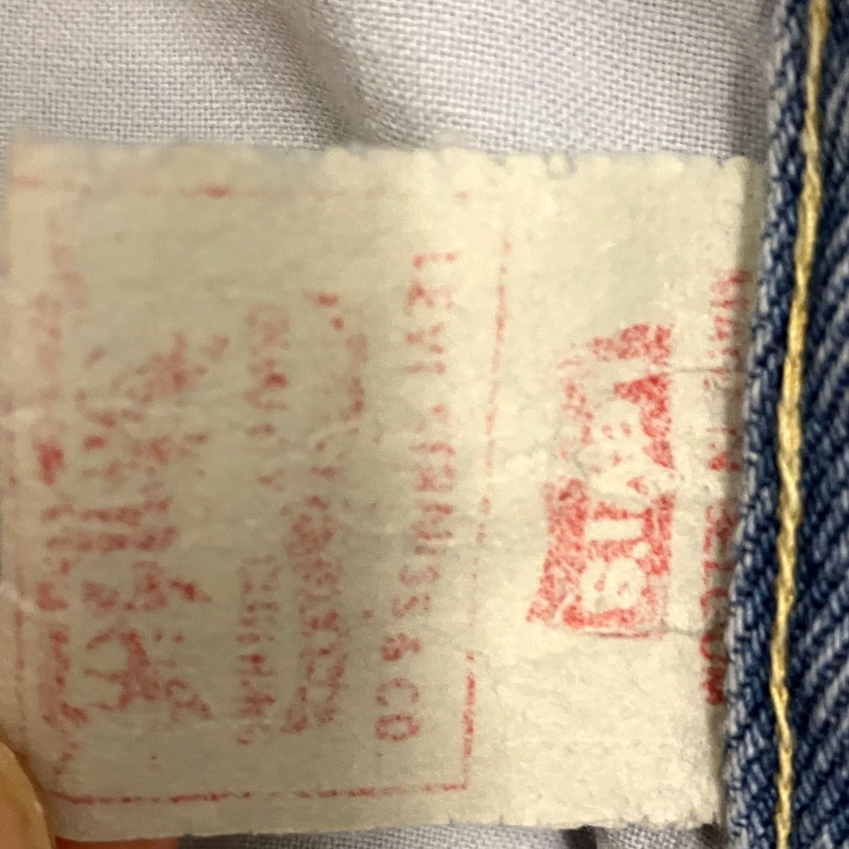 Levi's VINTAGE Levi’s 505 Jeans Adult Blue Regular Straight Leg Orange Tab 70s 80s 90s Denim Mens Size US 32 / EU 48 - 4 Thumbnail