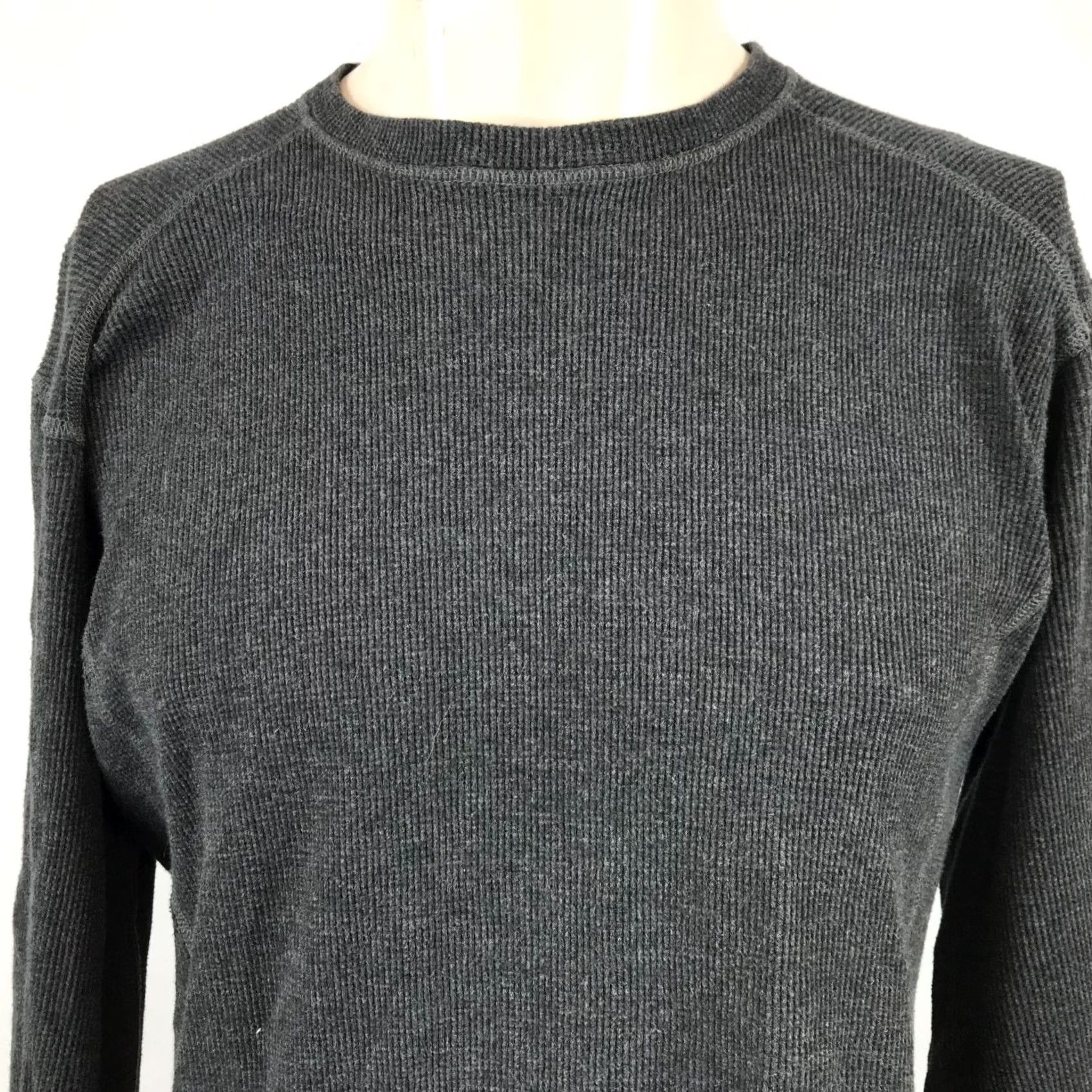 Carhartt Carhartt Mens Medium Gray Crew Neck Ribbed 100% Cotton Long Sleeve Shirt Size US M / EU 48-50 / 2 - 3 Thumbnail