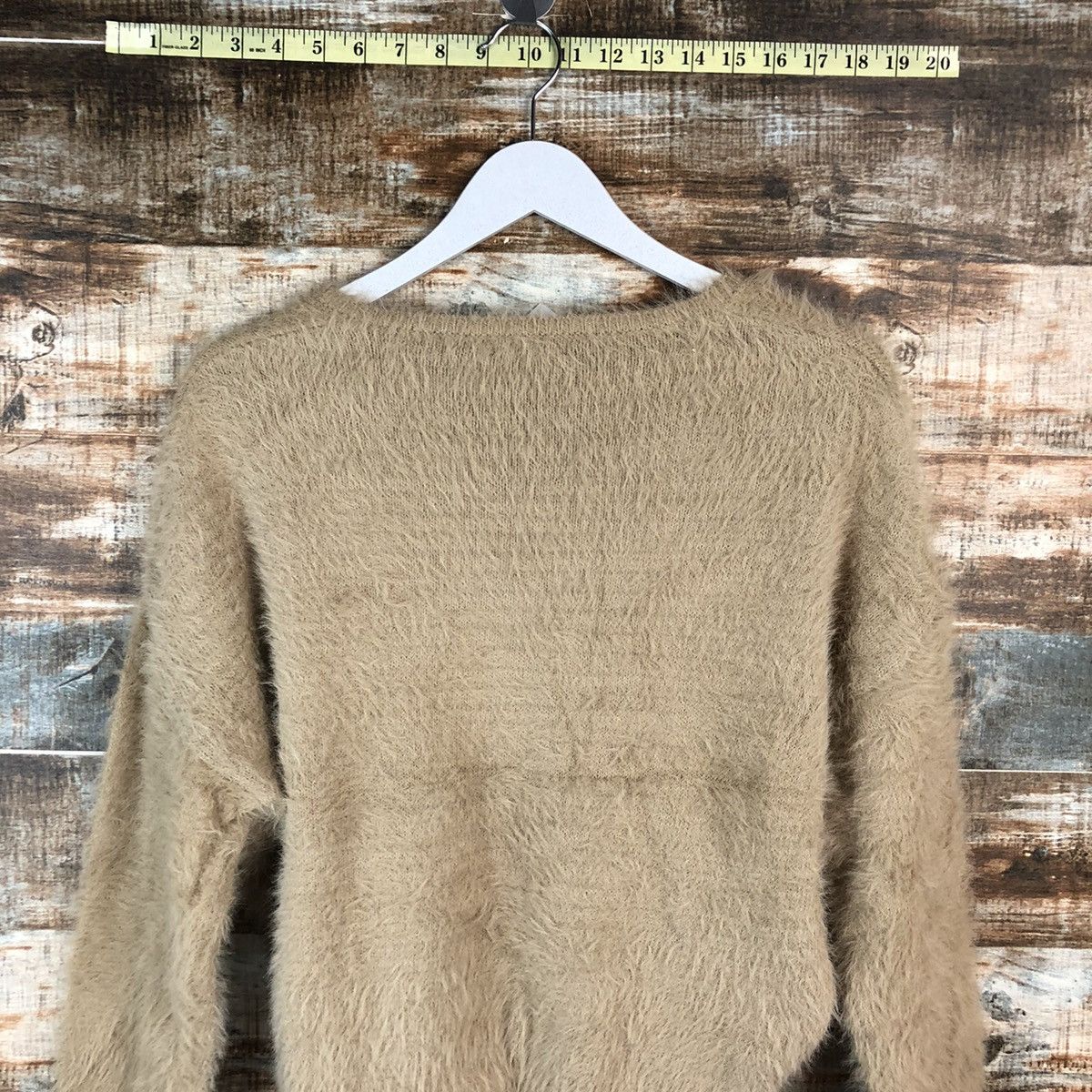 Homespun Knitwear DLL Ingni Brown shaggy fur Mohair Knitwear #C048 Size M / US 6-8 / IT 42-44 - 13 Thumbnail