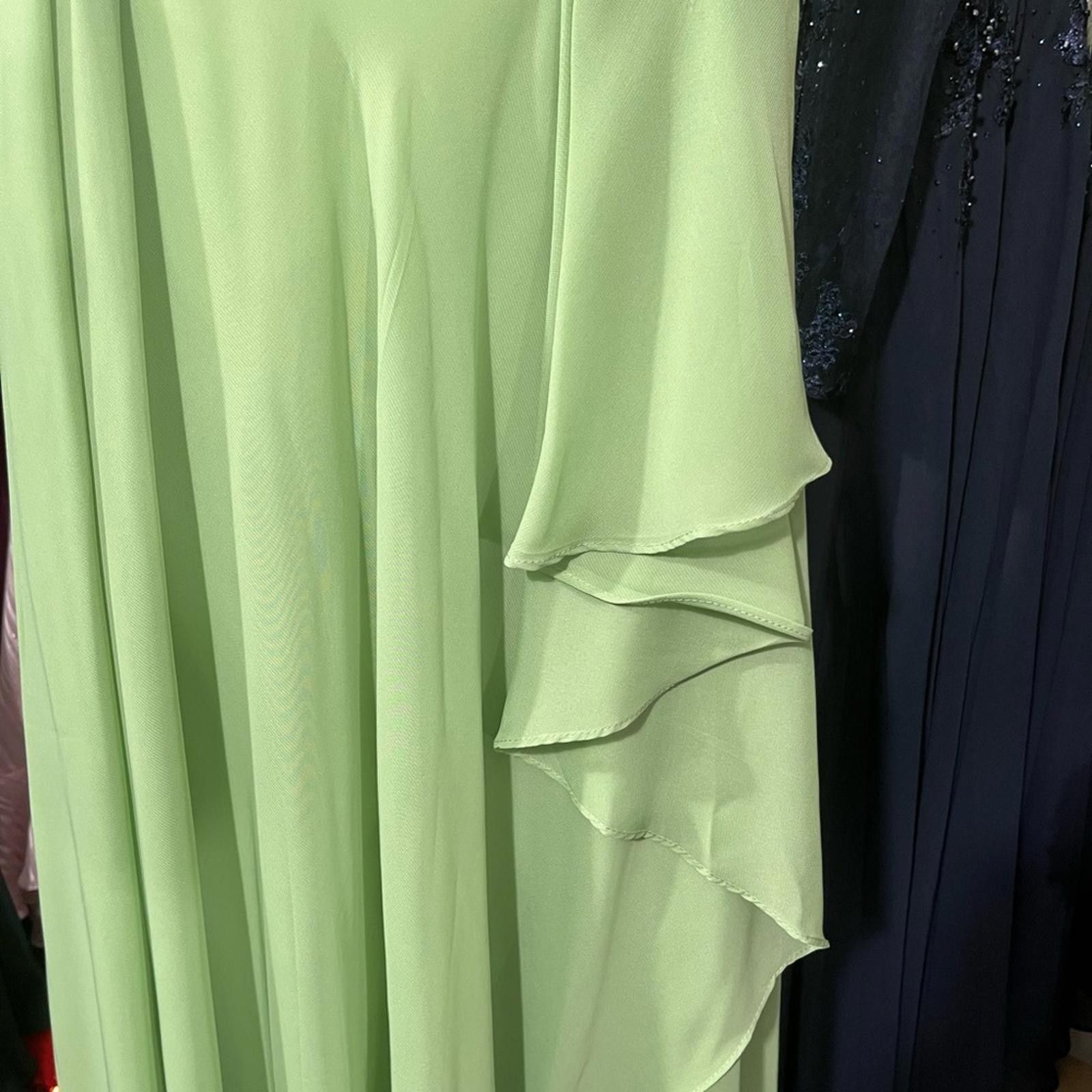 Unknown London Light Green Women's Prom Dress with Ruffle Detail Size M / US 6-8 / IT 42-44 - 5 Thumbnail