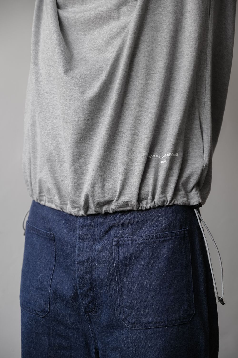 Comme des Garcons Homme Comme Des Garcons Homme Cotton Jersey Pocket T-Shirt Gery Size US L / EU 52-54 / 3 - 3 Thumbnail
