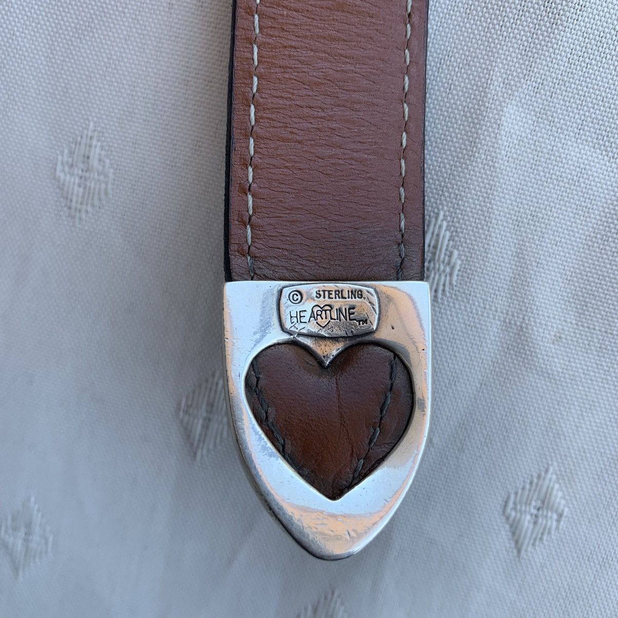 Designer Heartline Santa Fe Silver Belt Size 36 - 3 Thumbnail