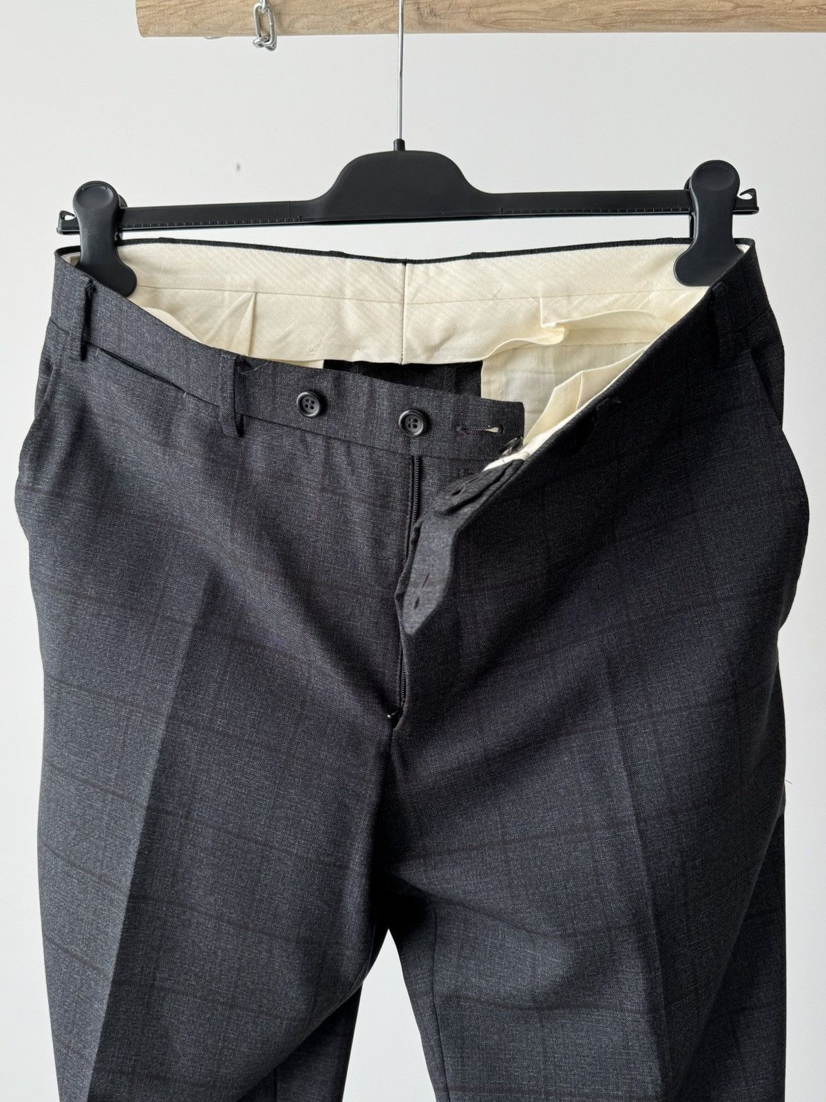 Canali Canali Exclusive Super 150’s Two Button Grey Wool Suit Size 40R - 10 Thumbnail