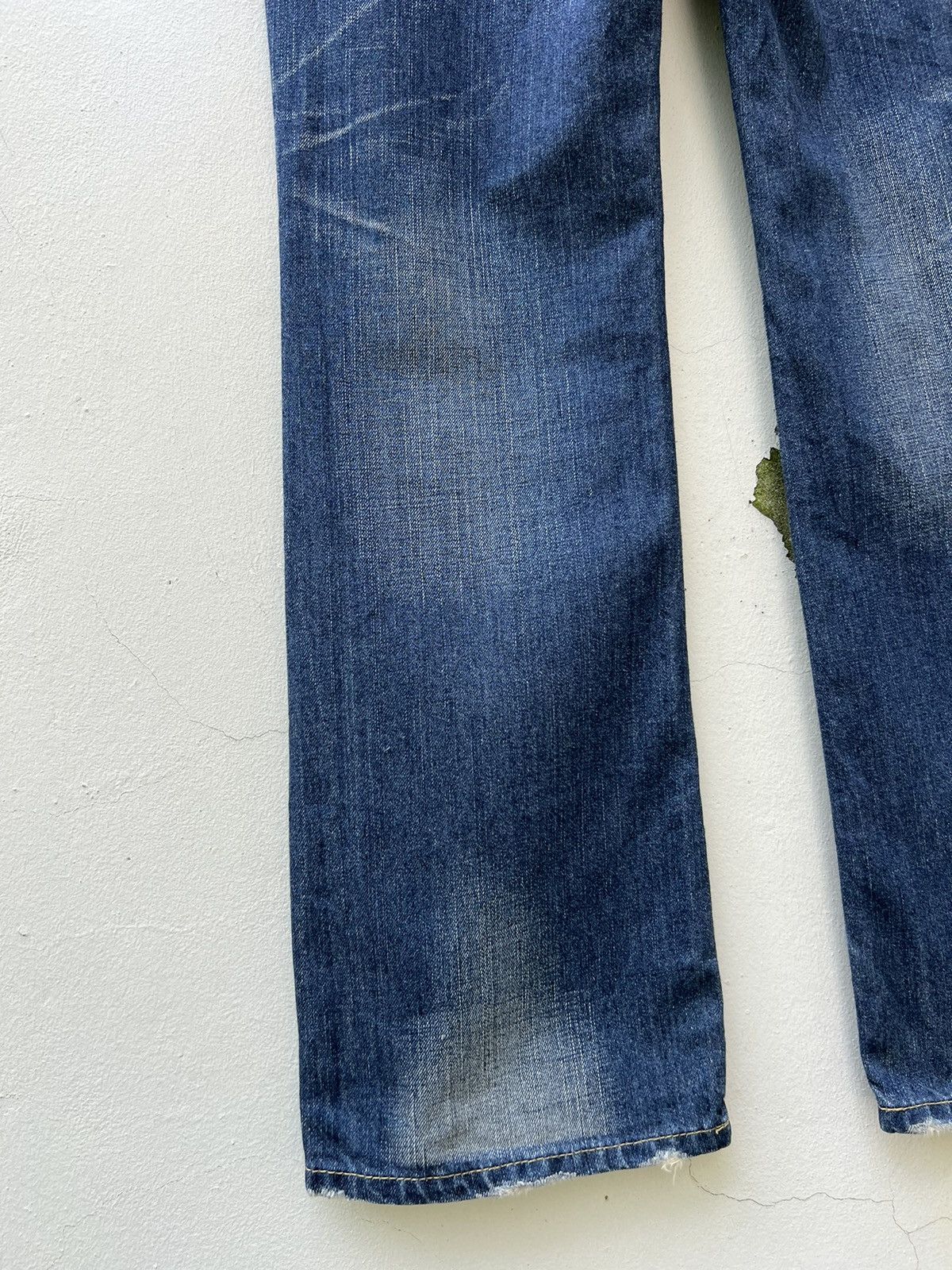 Levi's Vintage 2006 Levi’s 517 Distress Fade Denim Flap Flare Jeans Size US 34 / EU 50 - 17 Thumbnail