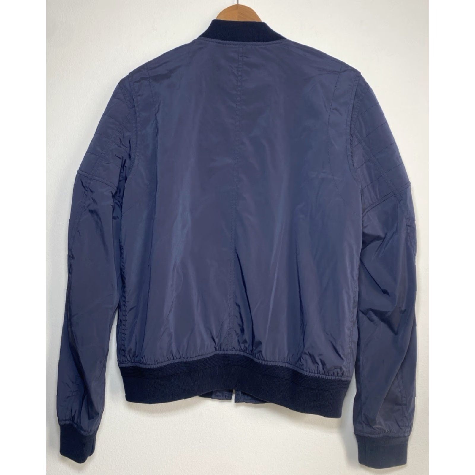 Belstaff VINTAGE Belstaff Stockdale Bomber Jacket Men’s Navy Blue Small 46 Nylon-Blend Zip Pockets Regular Short Size US S / EU 44-46 / 1 - 2 Thumbnail