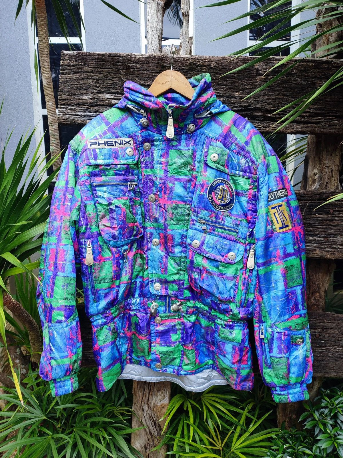 Phenix VTG 90s PHENIX FIS Limited Ski Jacket – Neon Abstract Print Size US L / EU 52-54 / 3 - 1 Thumbnail