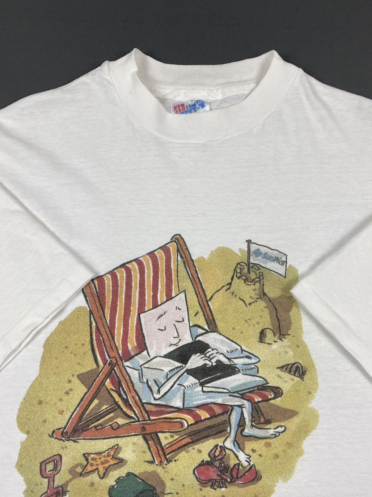 Vintage 1990’s Vintage SunPics Printing Solutions Graphic Tee Size US XL / EU 56 / 4 - 2 Thumbnail